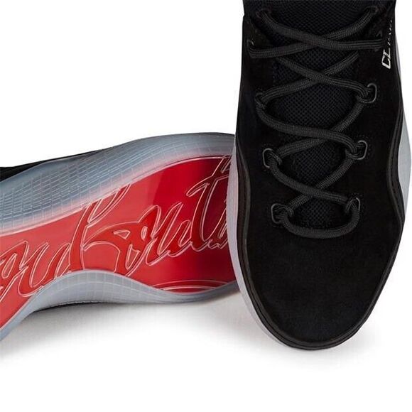 Christian Louboutin Arpoador Donna Flat Mesh & Suede Sneakers Black 38.5 - Picture 6 of 8